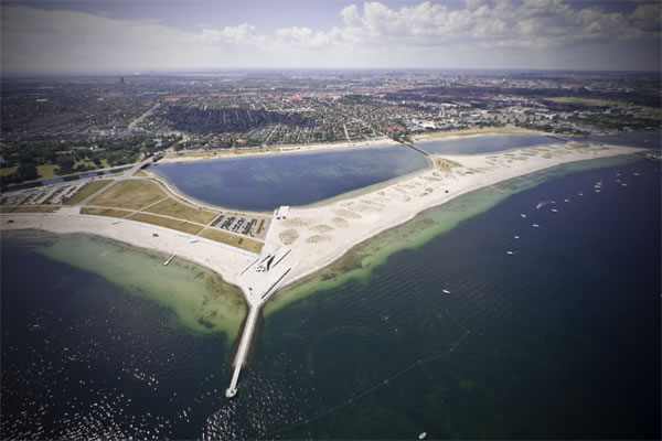 Amager Strand from the air - CALBO.DK